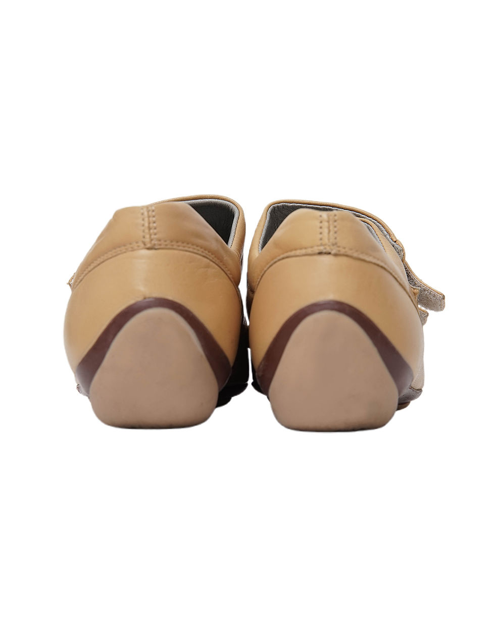 Thumbnail: Miu Miu Late 90s Velcro Strap Leather Sneakers