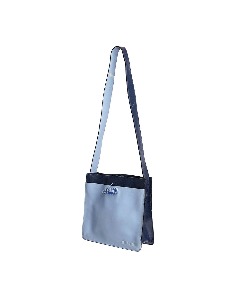 Thumbnail: Miu Miu F/W1999 Square Bag in Blue