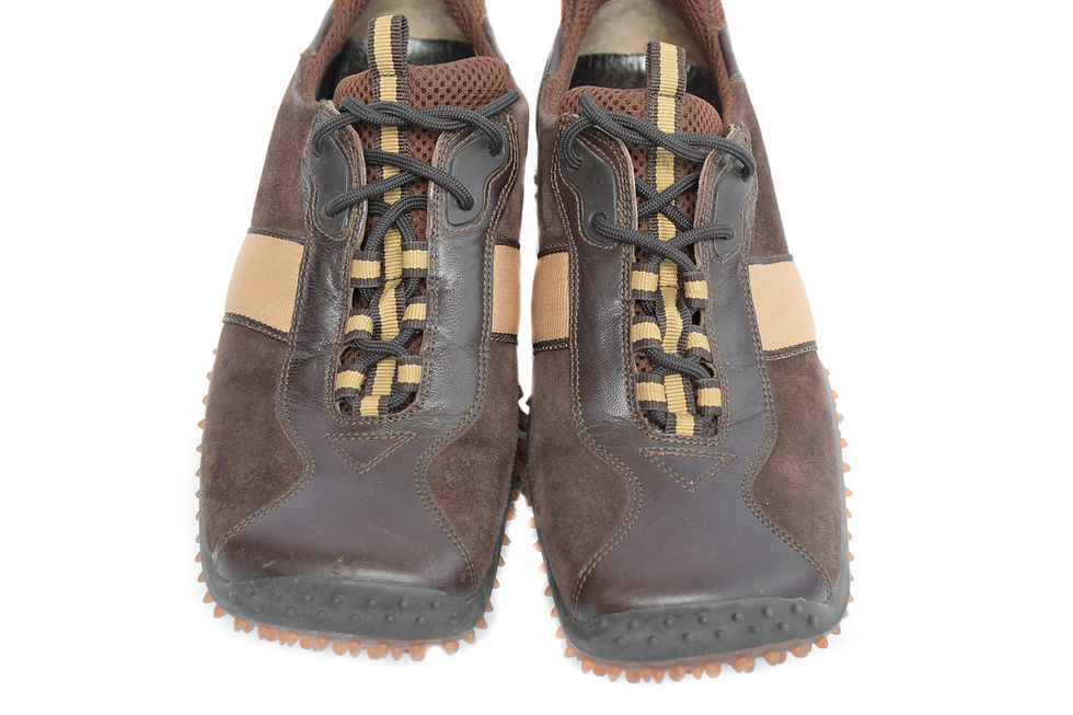 Thumbnail: Miu Miu F/W1999 Bubble Sole Sneakers in Brown