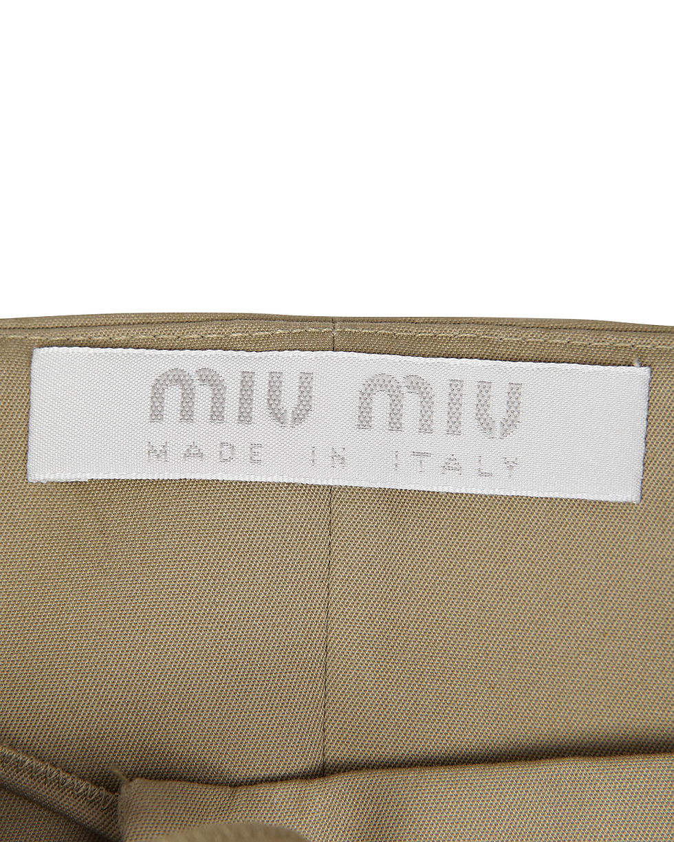 Thumbnail: Miu Miu S/S1998 Runway Khaki Lace Up Bustier