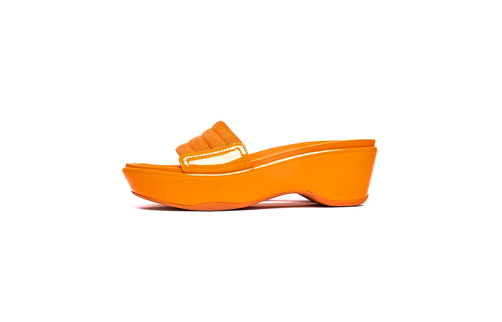 Thumbnail: Prada Sport Platform Sandals in Orange