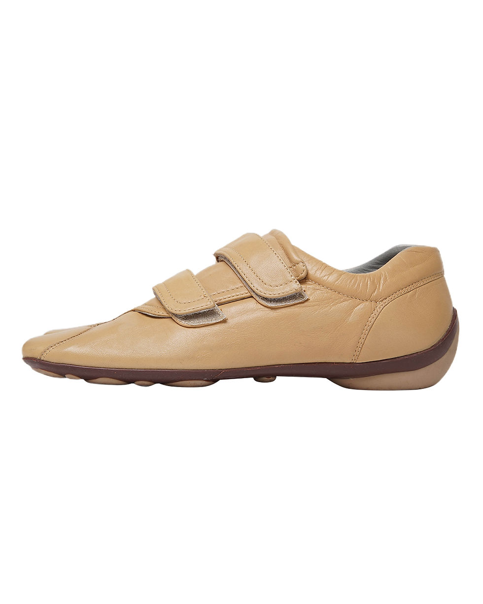 Thumbnail: Miu Miu Late 90s Velcro Strap Leather Sneakers
