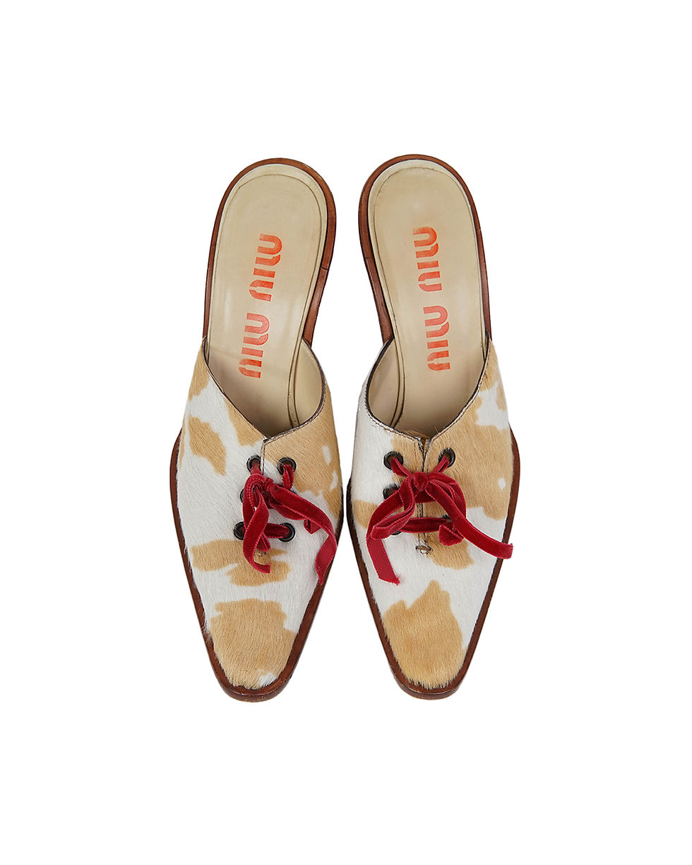 Thumbnail: Miu Miu S/S1998 Cowhide Heels