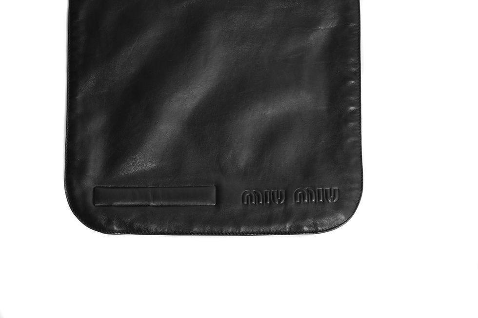 Thumbnail: Miu Miu F/W1999 Black Soft Leather Black Crossbody Bag