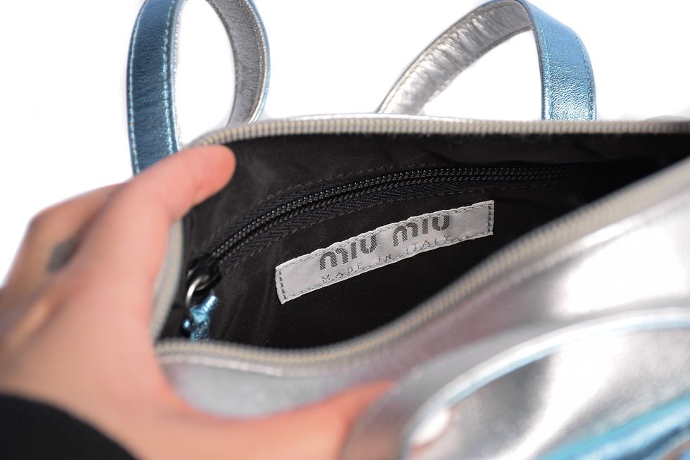 Thumbnail: Miu Miu F/W1999 Metalic Leather Bag