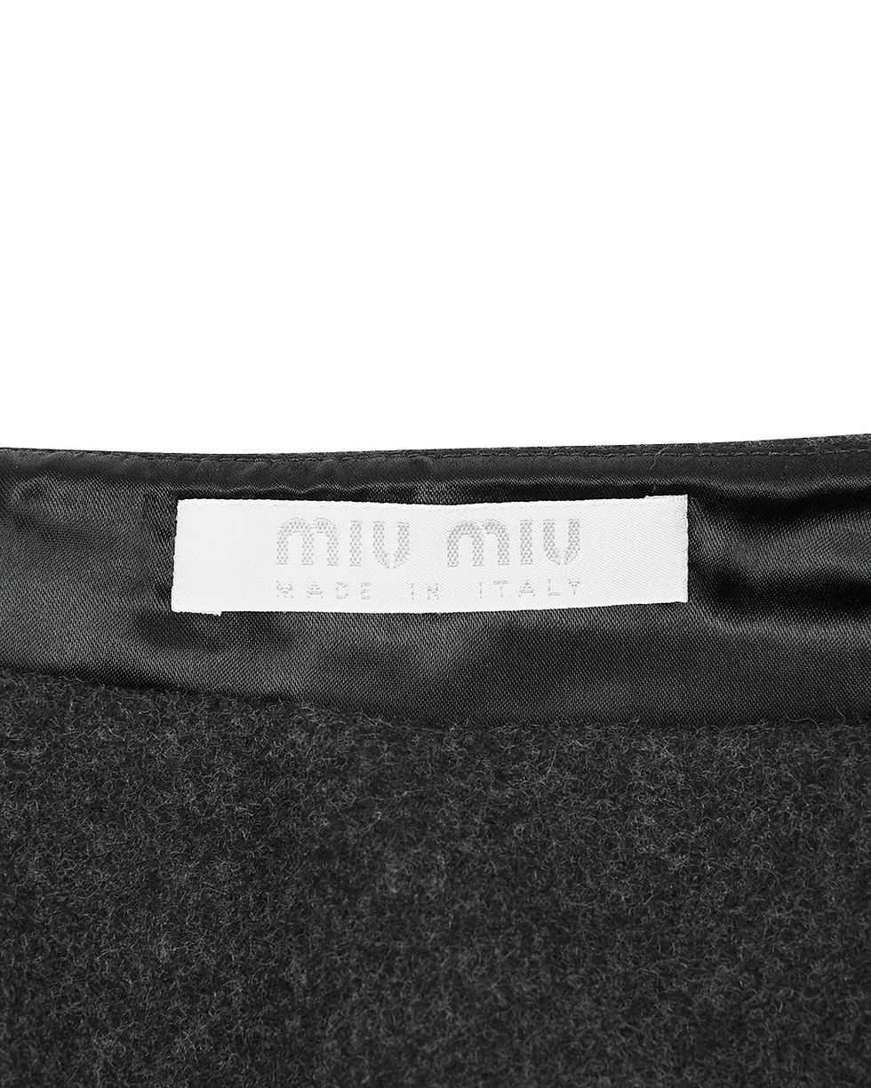 Thumbnail: Miu Miu 1999 Mini Wool Skirt (not for sale)