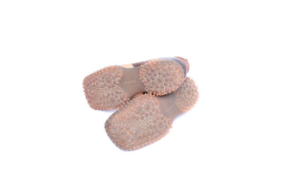 Thumbnail: Miu Miu F/W1999 Bubble Sole Sneakers in Brown