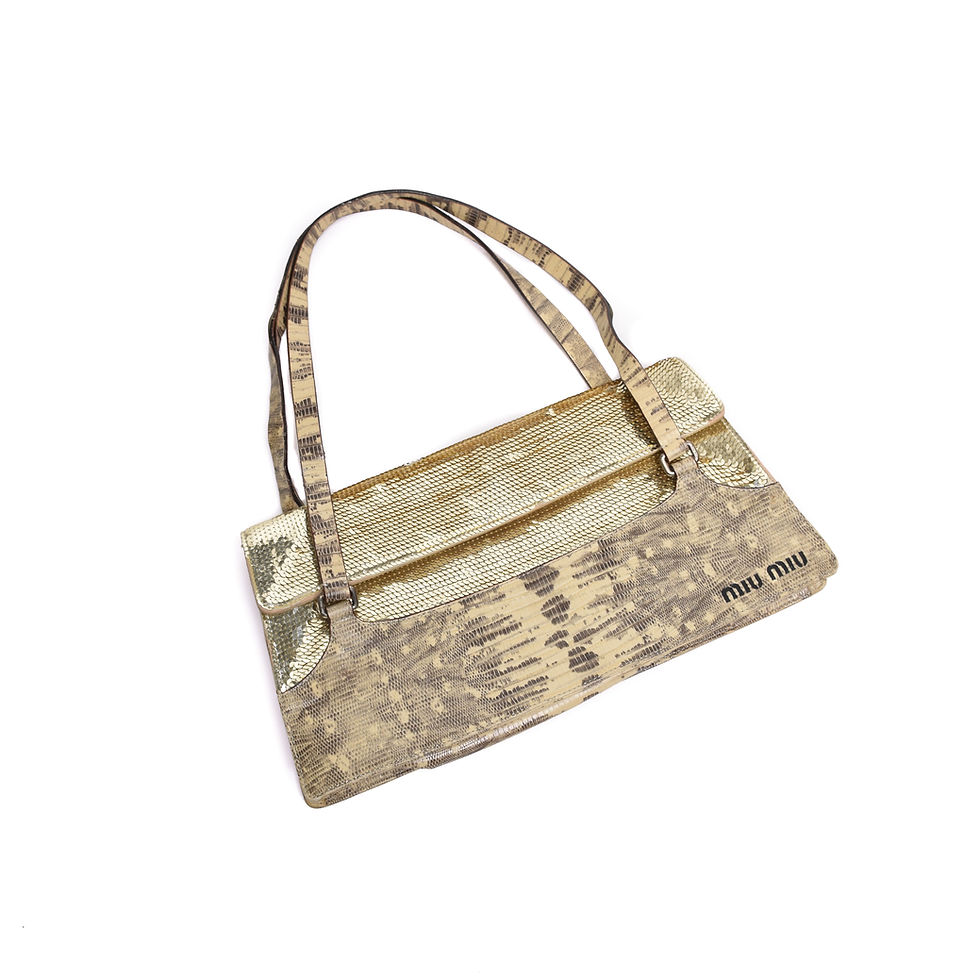 Thumbnail: Vintage Miu Miu Bag with Sequins and Leather