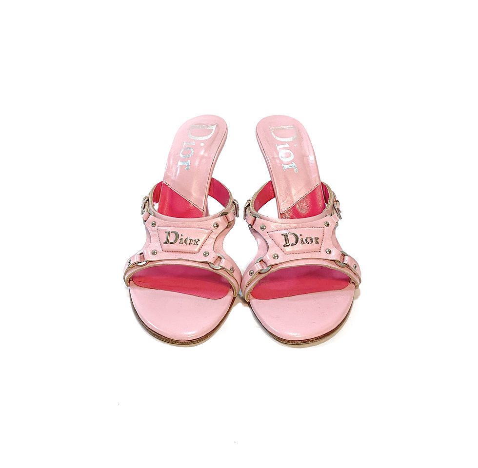 Thumbnail: Pink Dior Bondage Heels