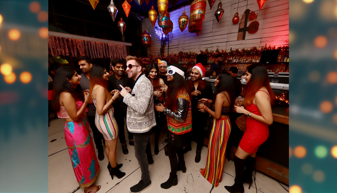 A festive boho-style Christmas gathering in Koramangala, filled with joy, laughter, and holiday spirit.