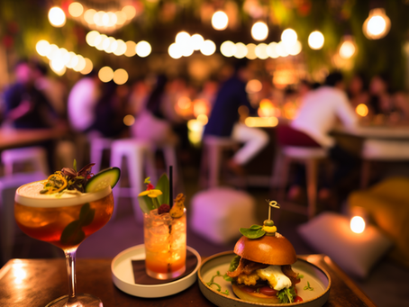 A vibrant nightlife scene at BOHO Bar in Koramangala, showcasing lively decor and energetic atmosphere.
