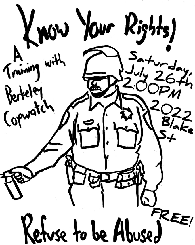 Know Your Rights Training Saturday July 26F