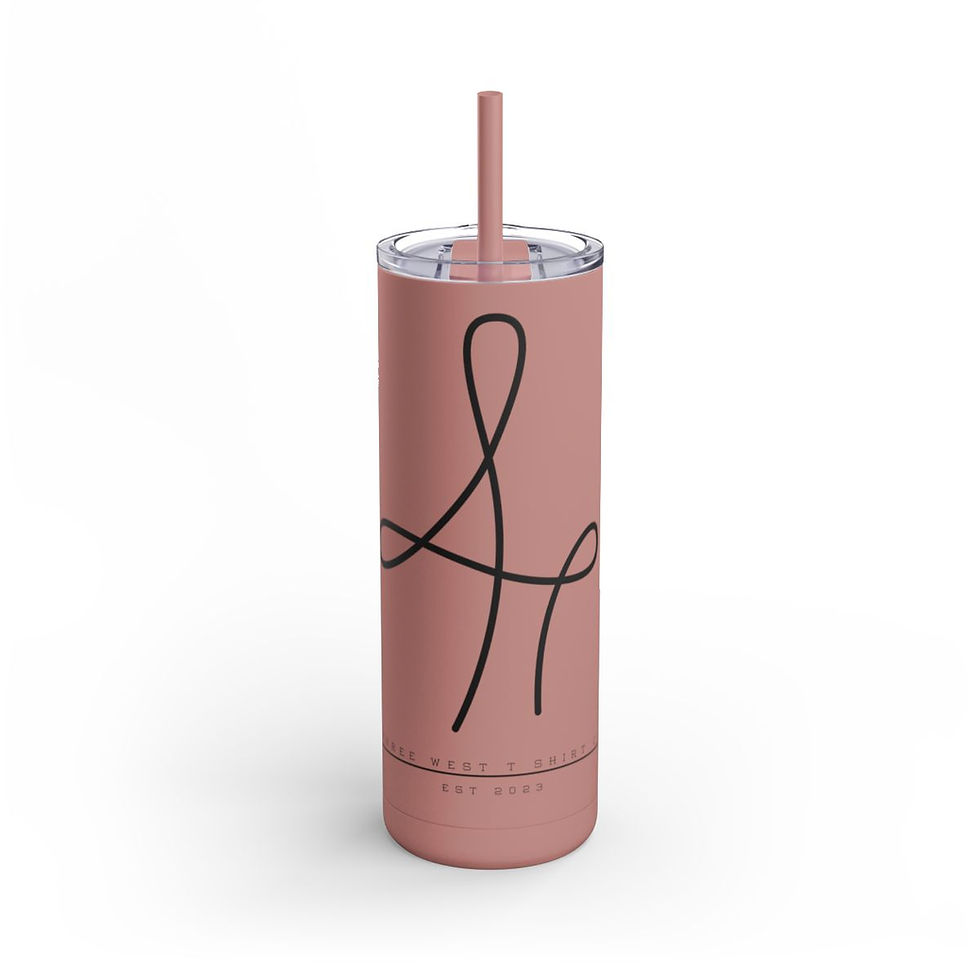 THE BARREL PATTERN SKINNY TUMBLER
