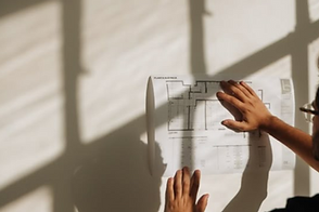 Architect looking at QS plans