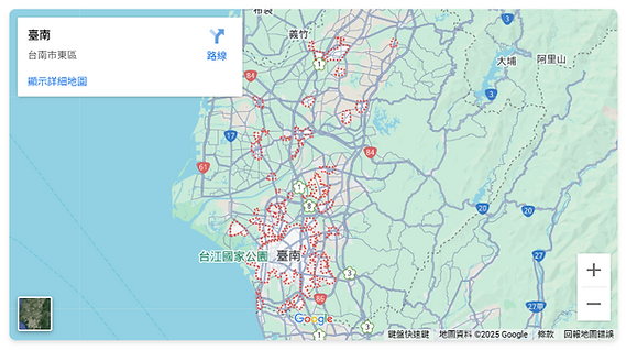 台南市按摩地圖
