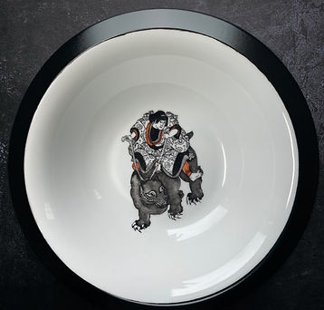 elegant handmade plate