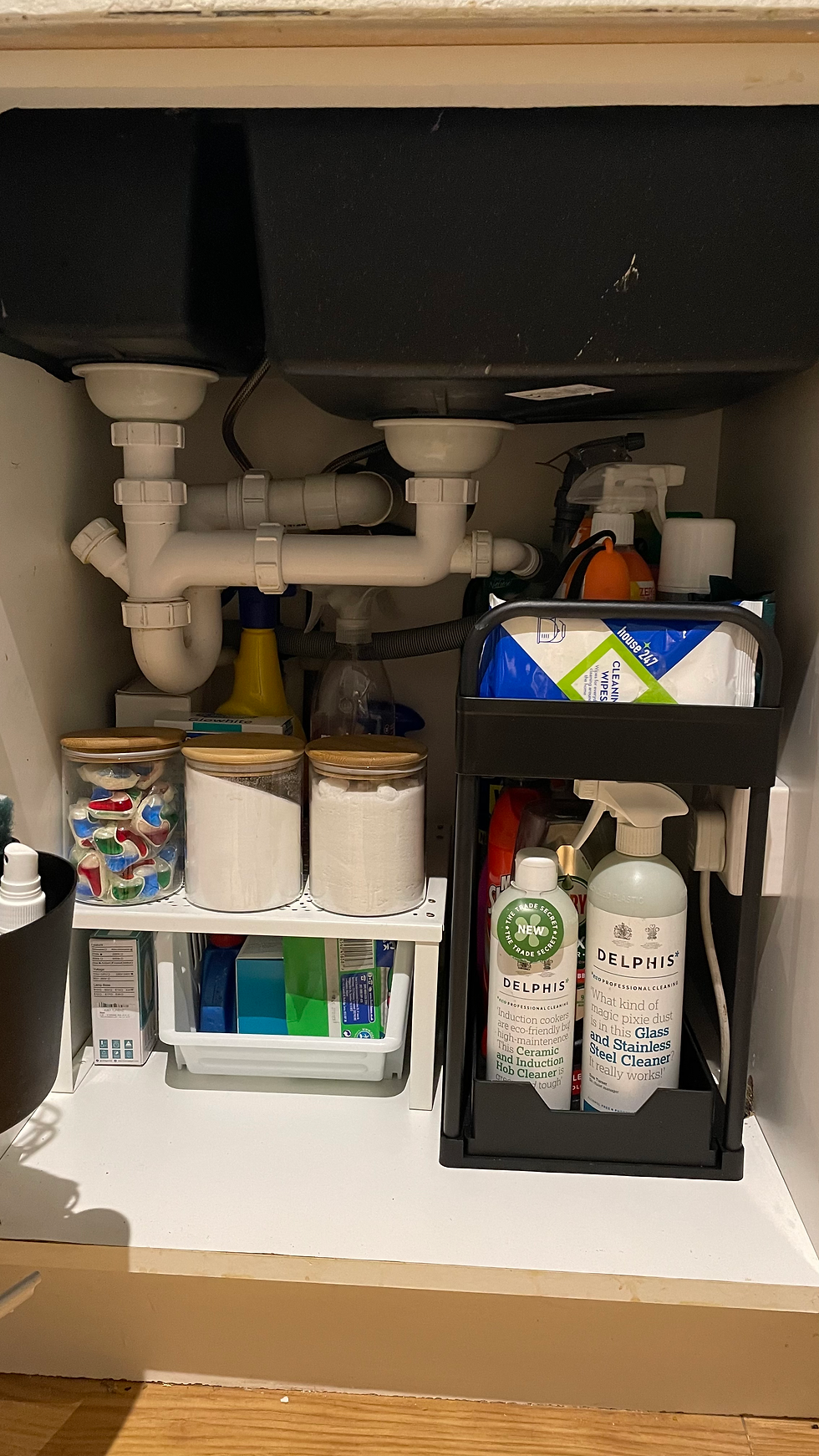 How I organised my under-sink cupboard of doom!