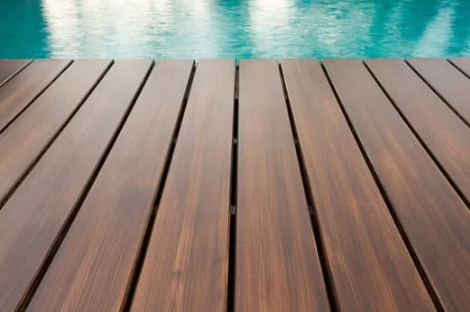 Deck with sunken pool