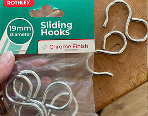 Chrome hanging hooks