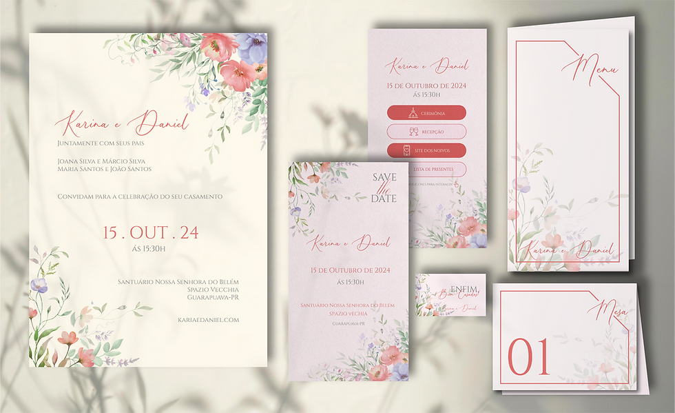 Kit Identidade Personalizada - Floral 1