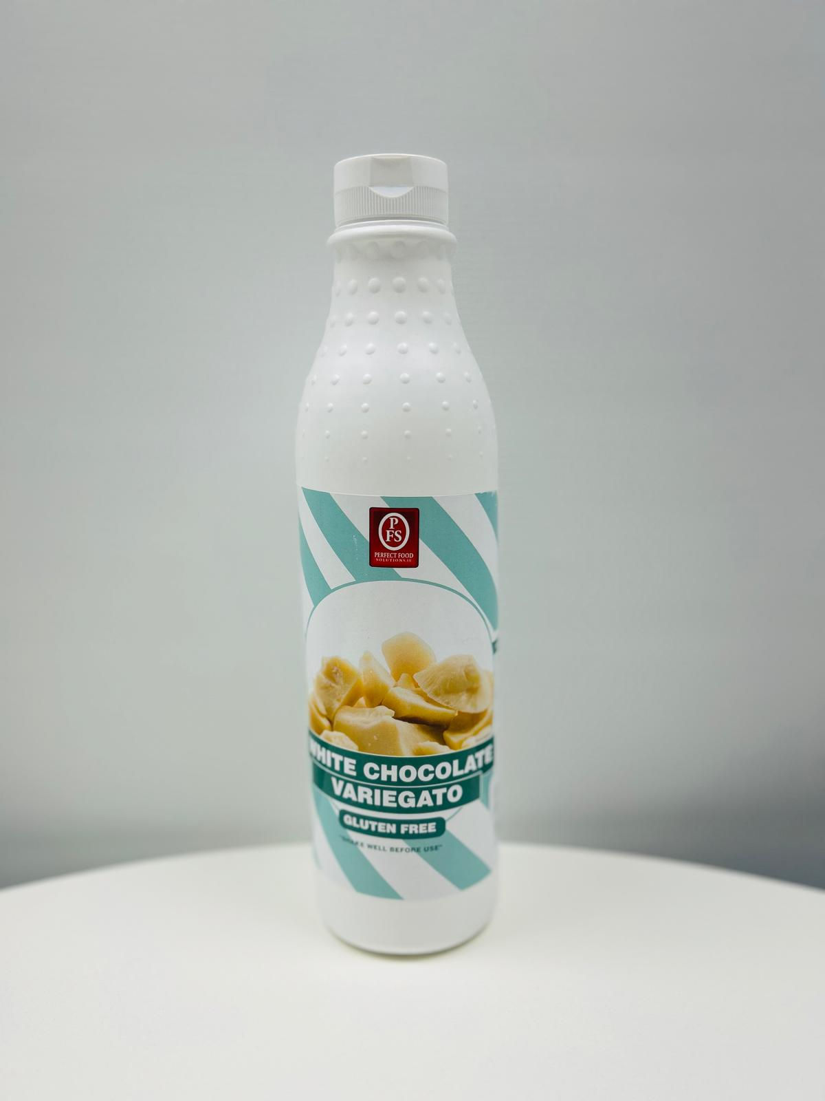 Bradys PFS White Chocolate Topping Sauce 1kg Bottle