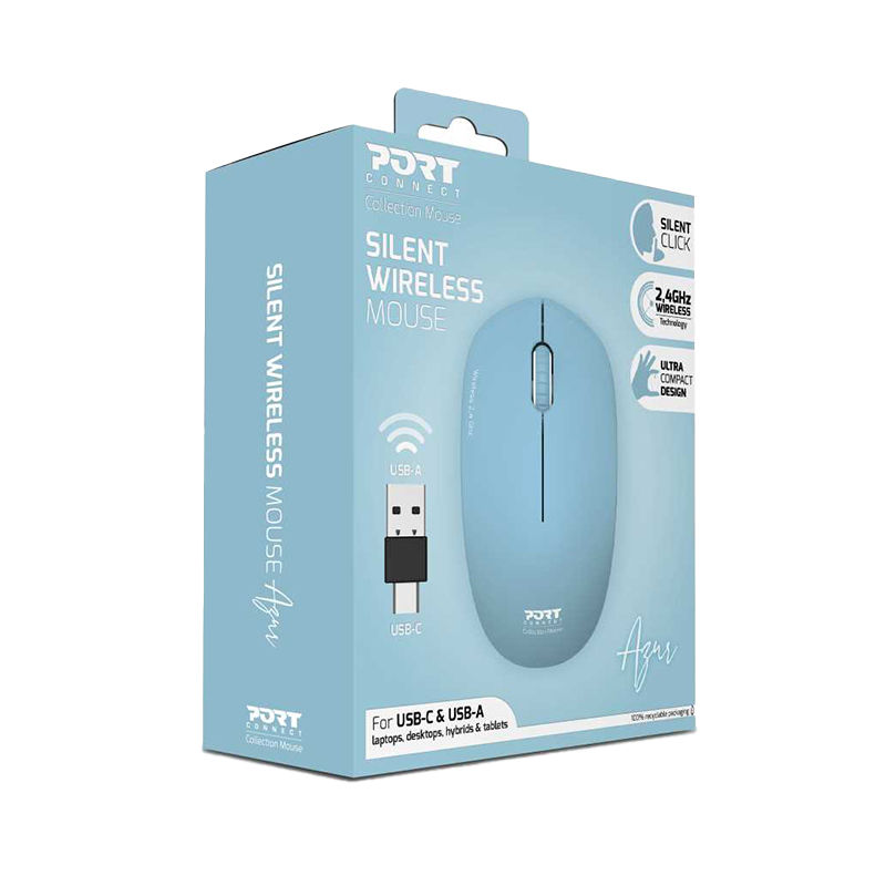 Thumbnail: Port Connect MOUSE COLLECTION II WIRELESS Azur