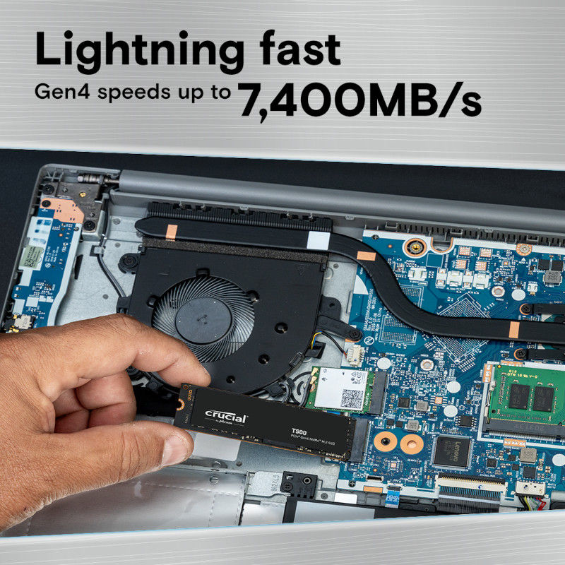 Thumbnail: Crucial T500 500GB M.2 NVMe Gen4 NAND SSD