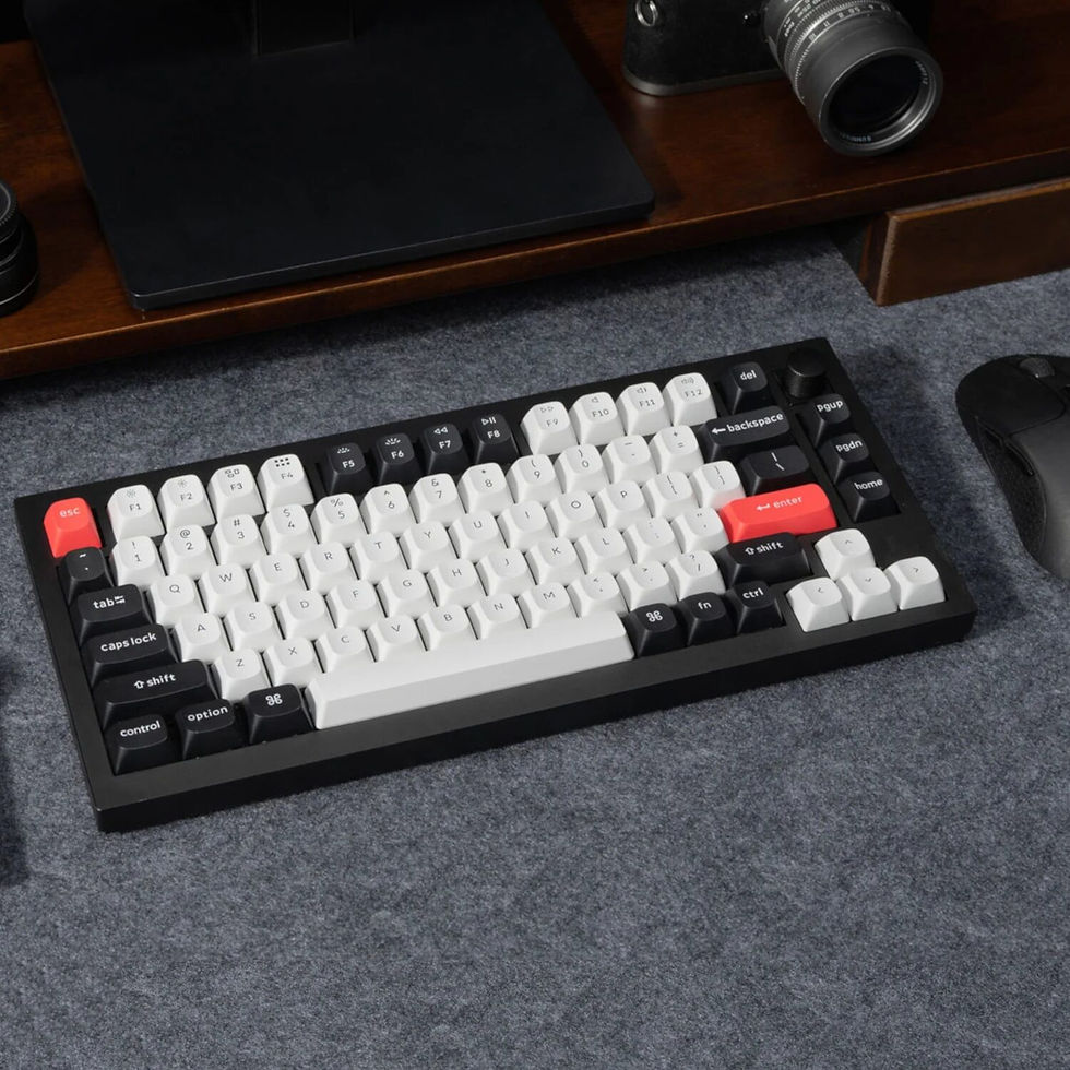 Thumbnail: Keychron Q1H-M1 QMK Wireless Custom Keyboard - Black