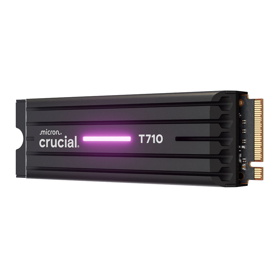 Thumbnail: Crucial T710 1TB M.2 NVMe Gen5 NAND SSD with Heatsink