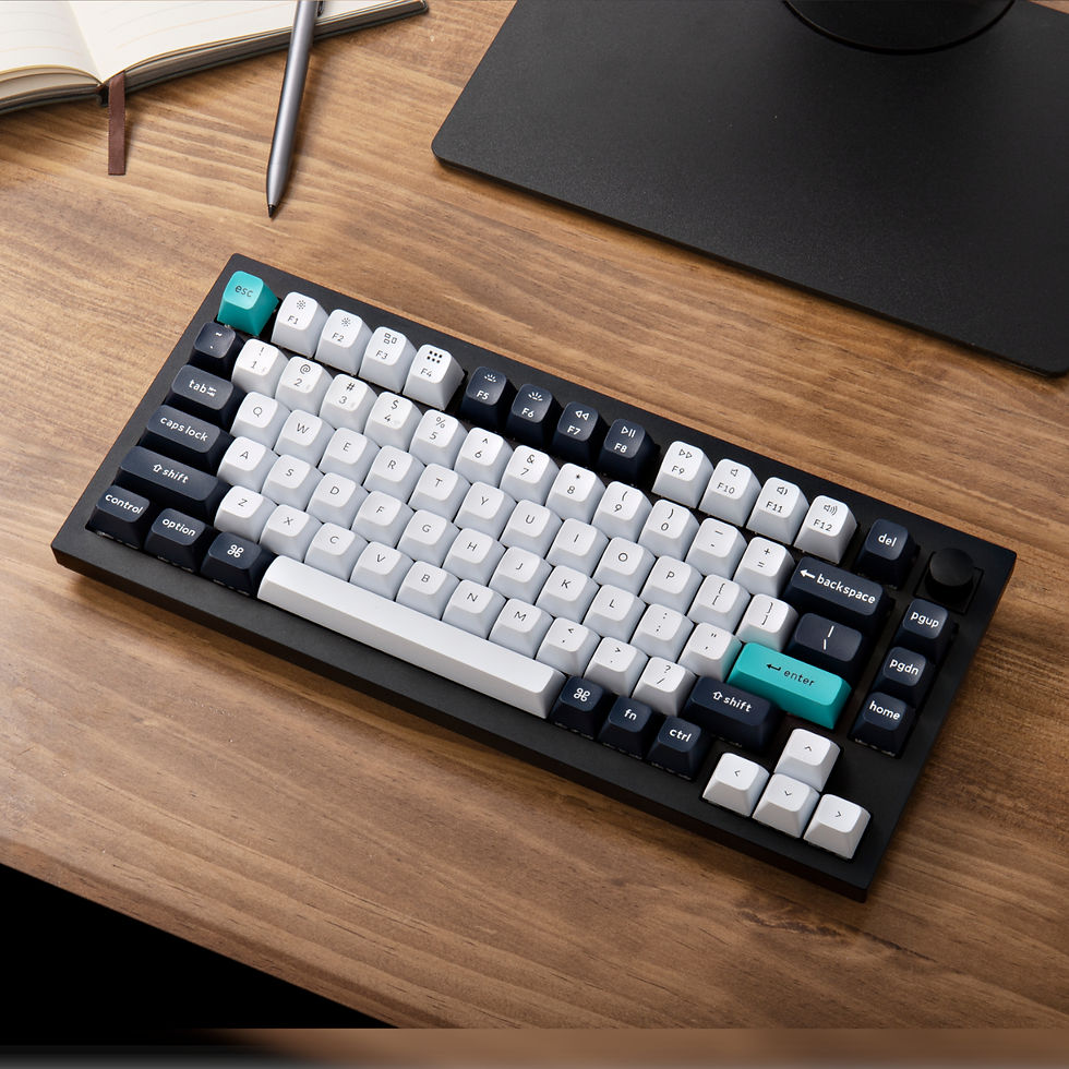Thumbnail: Keychron Q1 Max QMK/VIA RGB Wireless Custom Mechanical Keyboard (Gateron BANANA