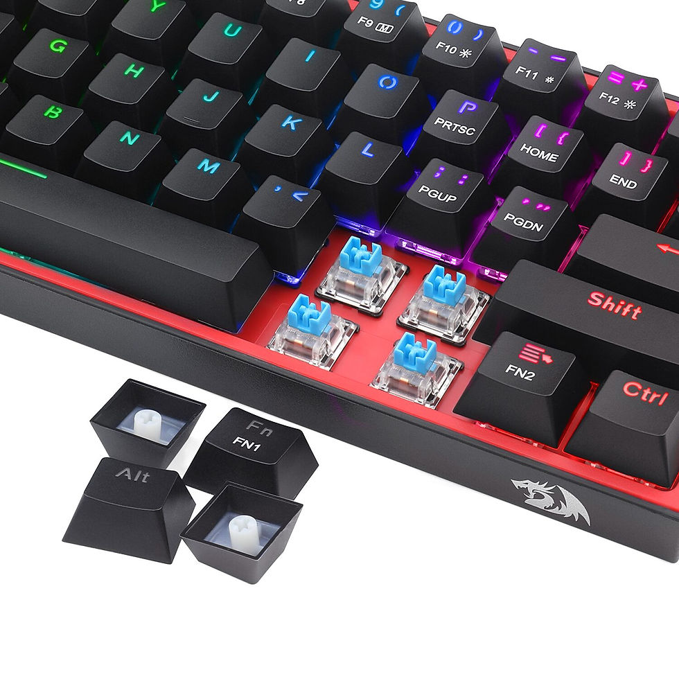 Thumbnail: Redragon K616 FIZZ Pro 61-Key RGB Mechanical Gaming Keyboard – Black (60%, RGB,