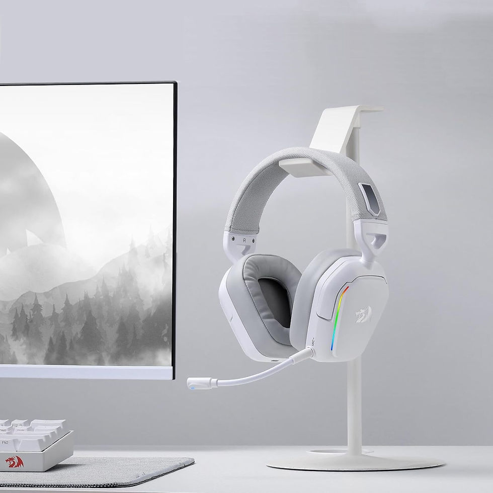 Thumbnail: Redragon H868 RGB Wireless Gaming Headset - White