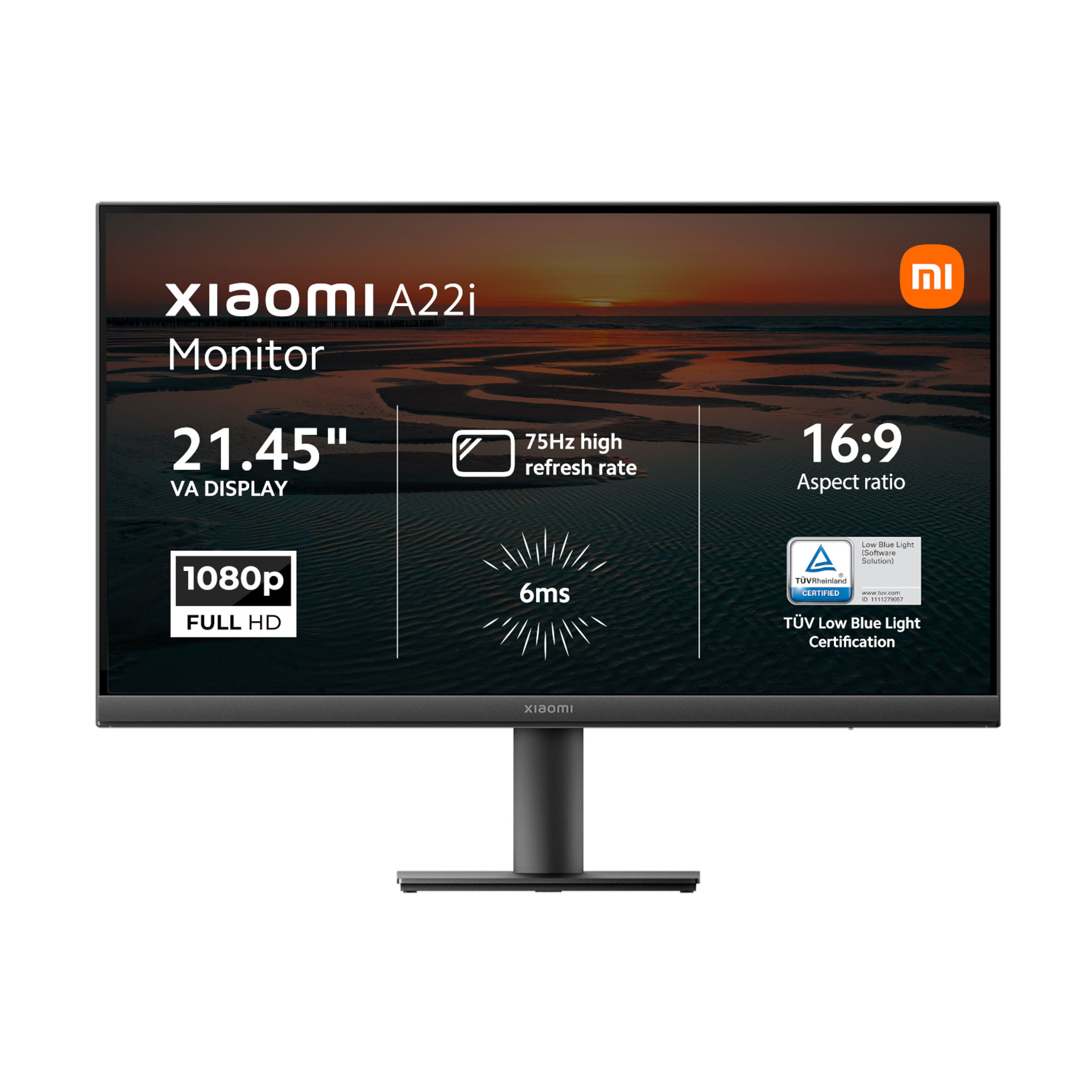 Xiaomi A22i 22" Full HD 1080p VA Monitor (75Hz, 6ms, 16:9, HDMI/DP, Flicker-Fre