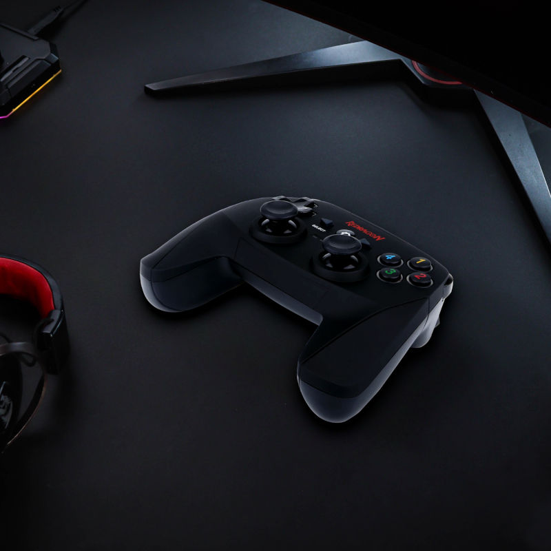 Thumbnail: Redragon HARROW Wireless X/D-input(Digital/Analog) PC Controller - Black