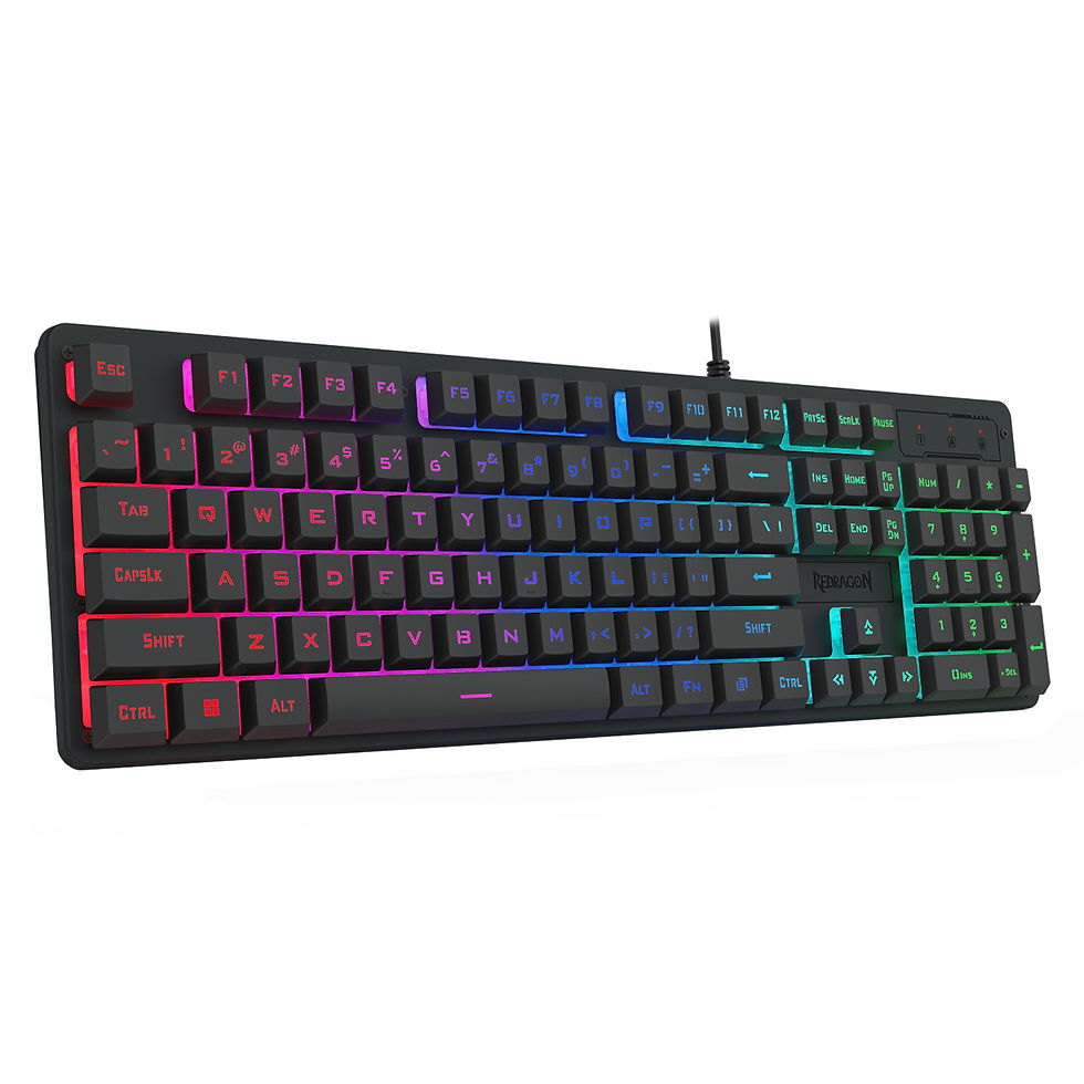 Thumbnail: Redragon K521 RGB NETHERBANE 104-Key Membrane Gaming Keyboard