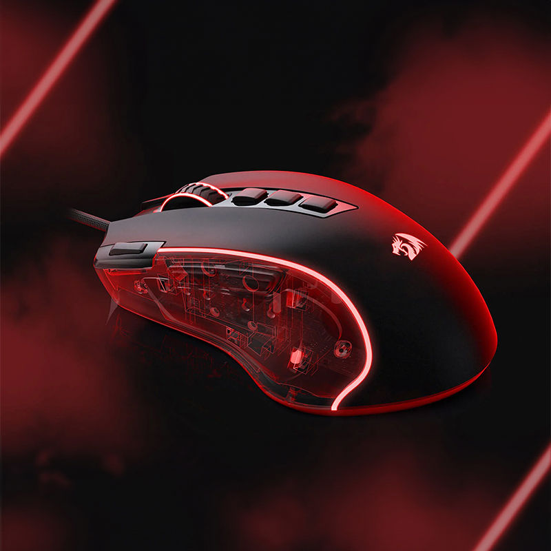 Thumbnail: REDRAGON PREDATOR 4000DPI RGB Ergo Gaming Mouse - Black