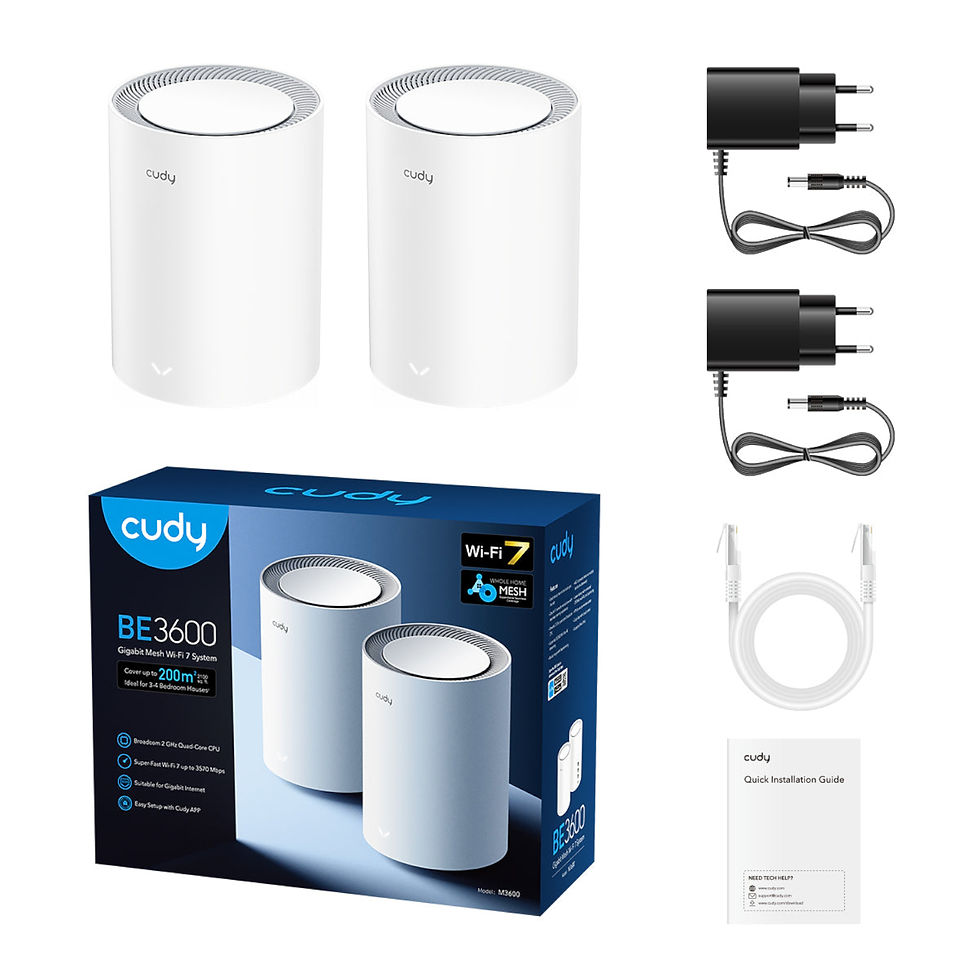 Thumbnail: Cudy BE3600 Gigabit Mesh Wi-Fi 7 System (M3600) – 2 Pack