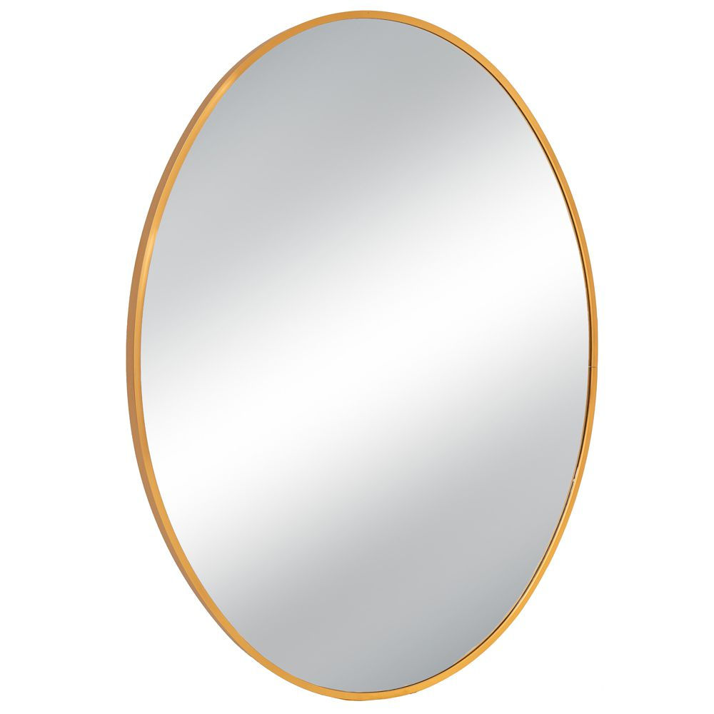 Iliadis Καθρέπτης Τοίχου Οβάλ με Χρυσό Μεταλλικό Πλαίσιο