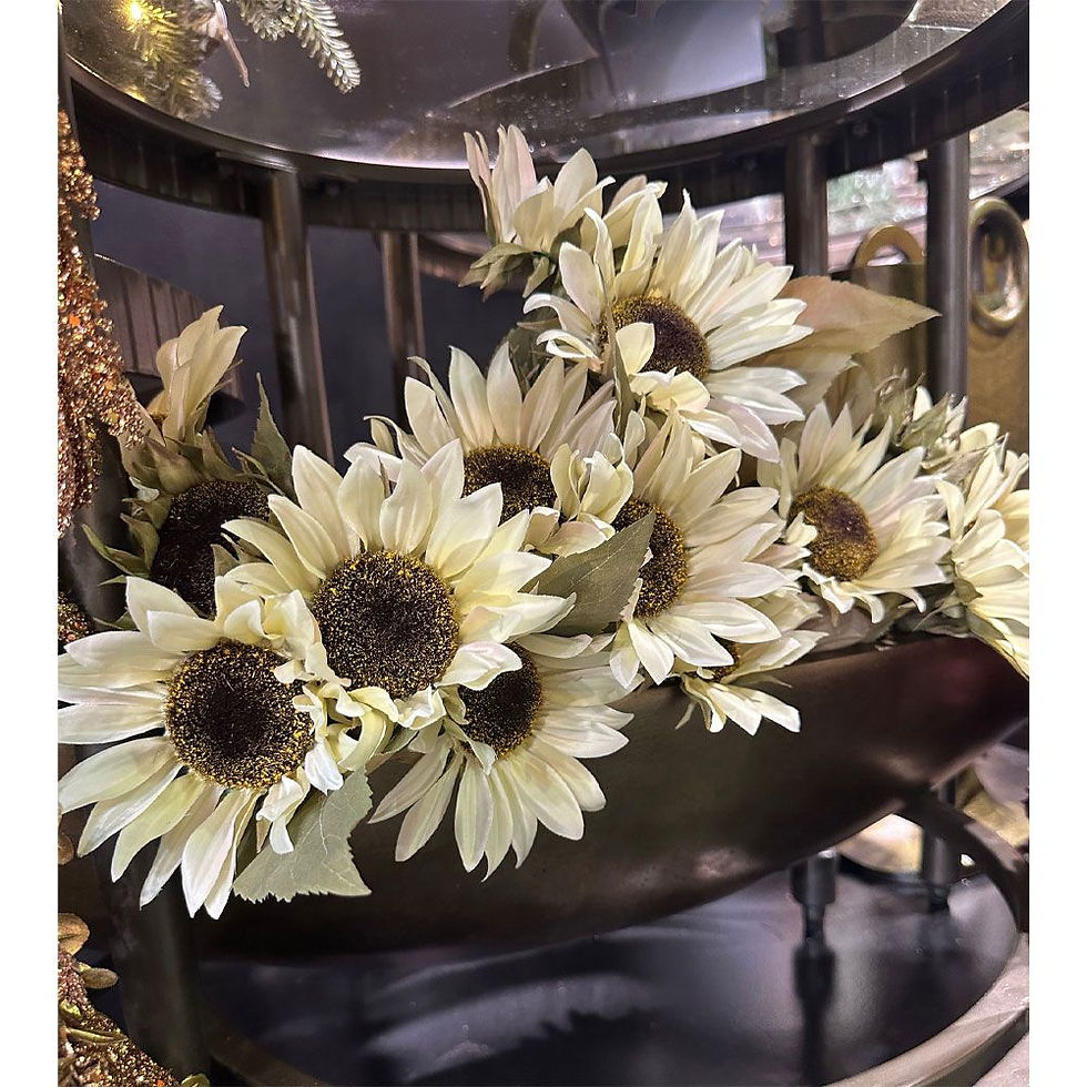 Μικρογραφία: SUNFLOWER ΛΟΥΛΟΥΔΙ ΤΕΧΝΗΤΟ ΜΠΟΥΚΕΤΟ 31cm ΥΦΑΣΜΑ ΜΠΕΖ ΠΡΑΣΙΝΟ