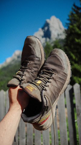 Goed gebruikte wandelschoenen