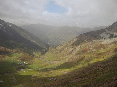 Uitzicht op het dal van Doberdol
