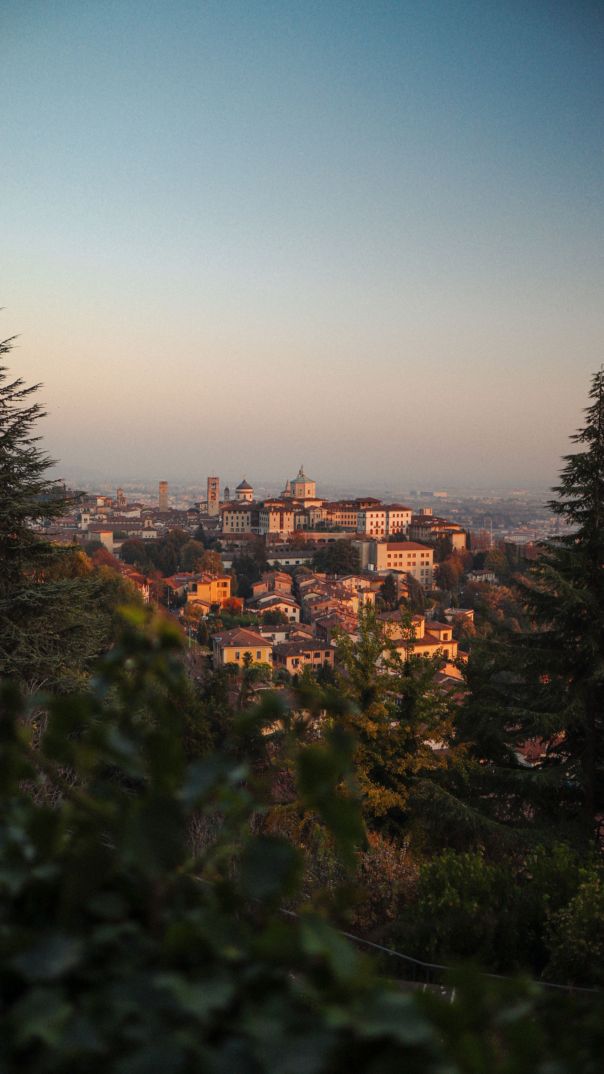 Uitzicht op Bergamo