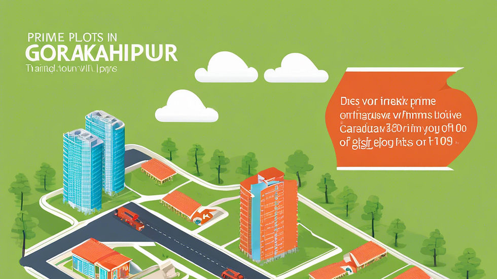 Unlock the potential of Gorakhpur's real estate boom. Discover prime plots in strategic locations, offering lucrative investment opportunities and long-term growth. Your gateway to financial prosperity starts here!