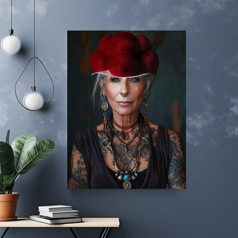 Elegantes Poster "Renate aus dem Schwarzwald" - zeitlose Schönheit und Anmut