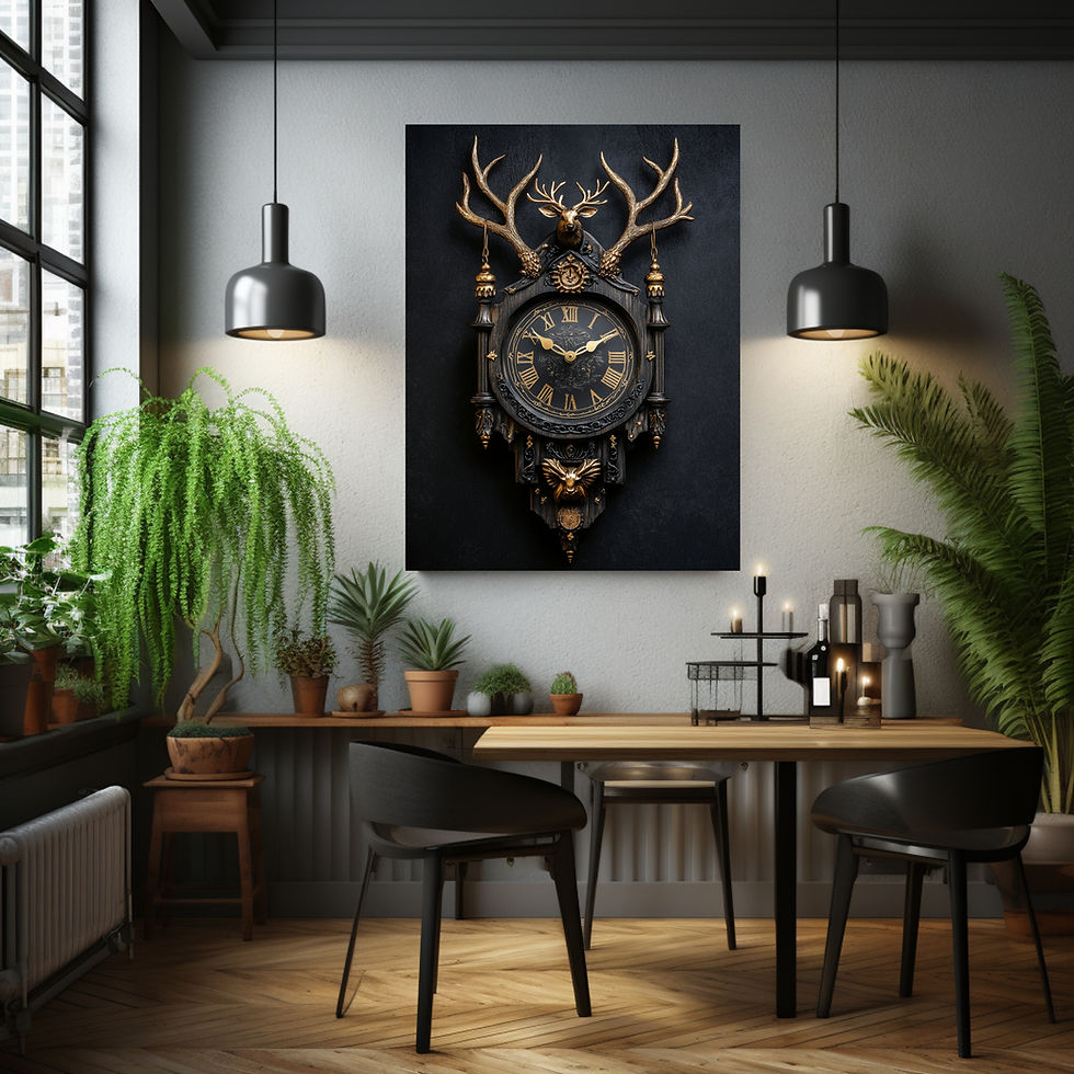 Miniaturbild: Edle Kuckucksuhr als Leinwand- oder Poster-Motiv