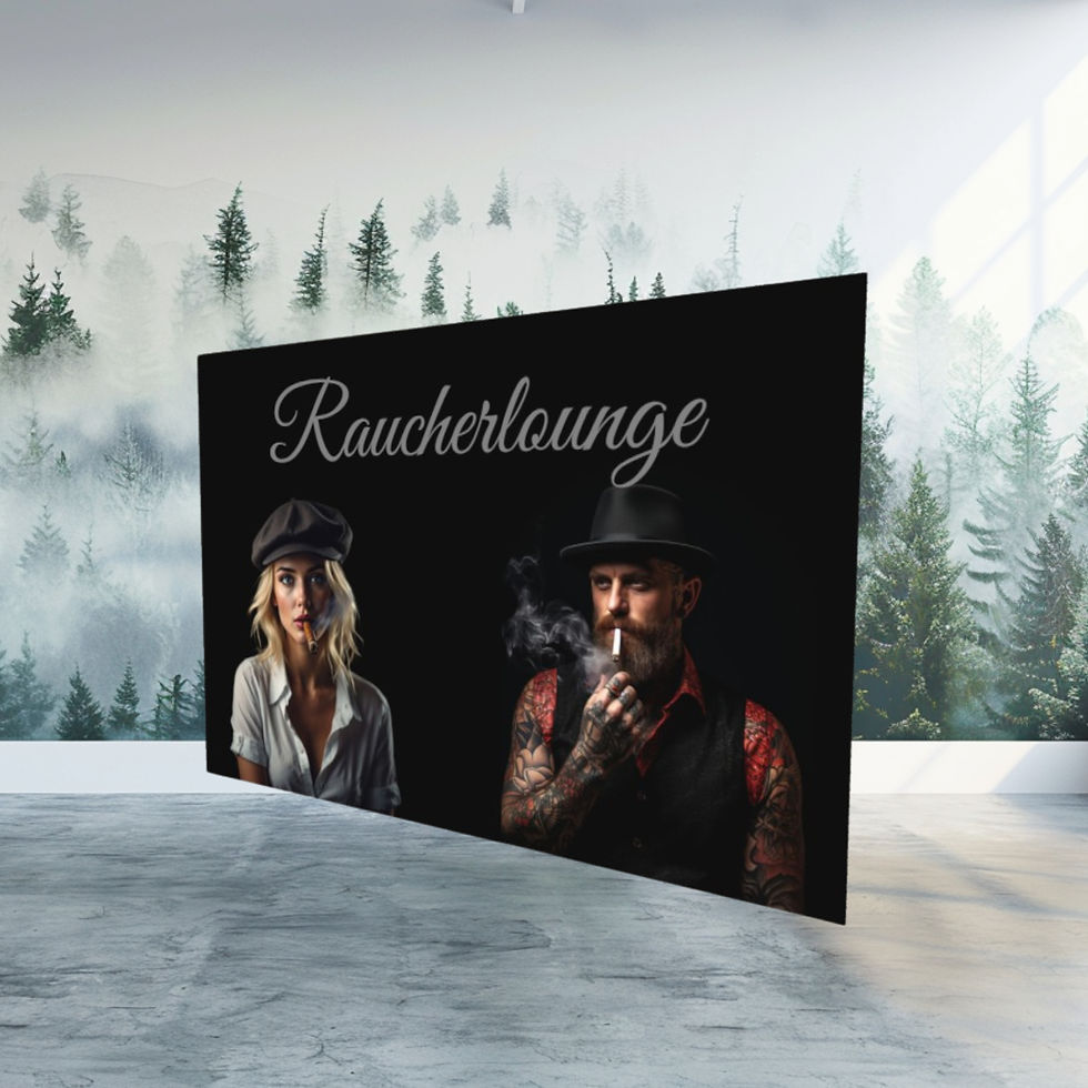 Miniaturbild: Exklusive Schwarzwald-Schilder für Toiletten & Raucherlounges 30x20 cm