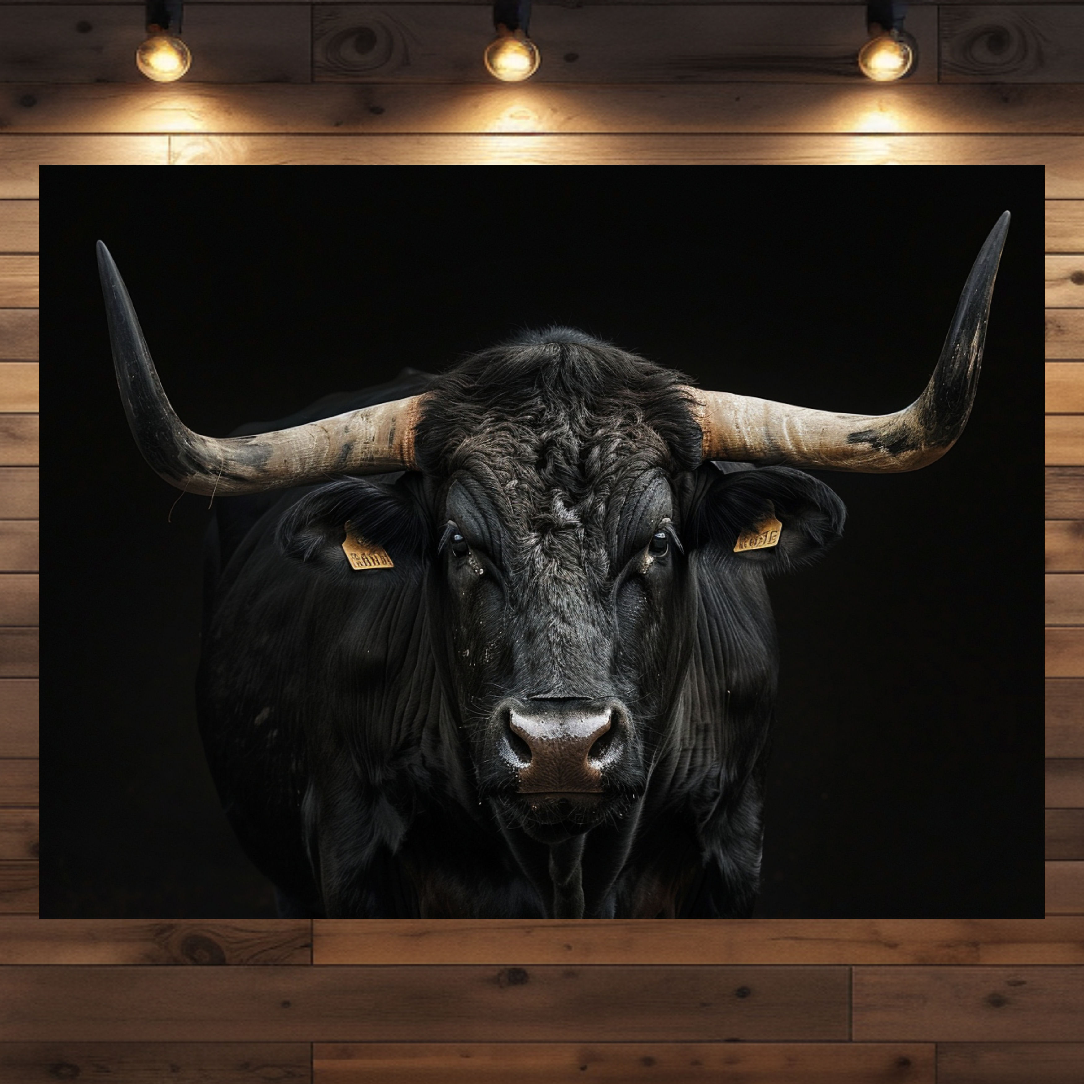 Majestätisches Longhorn-Rind Taurus - Wanddekoration in verschiedenen Größen erhältlich