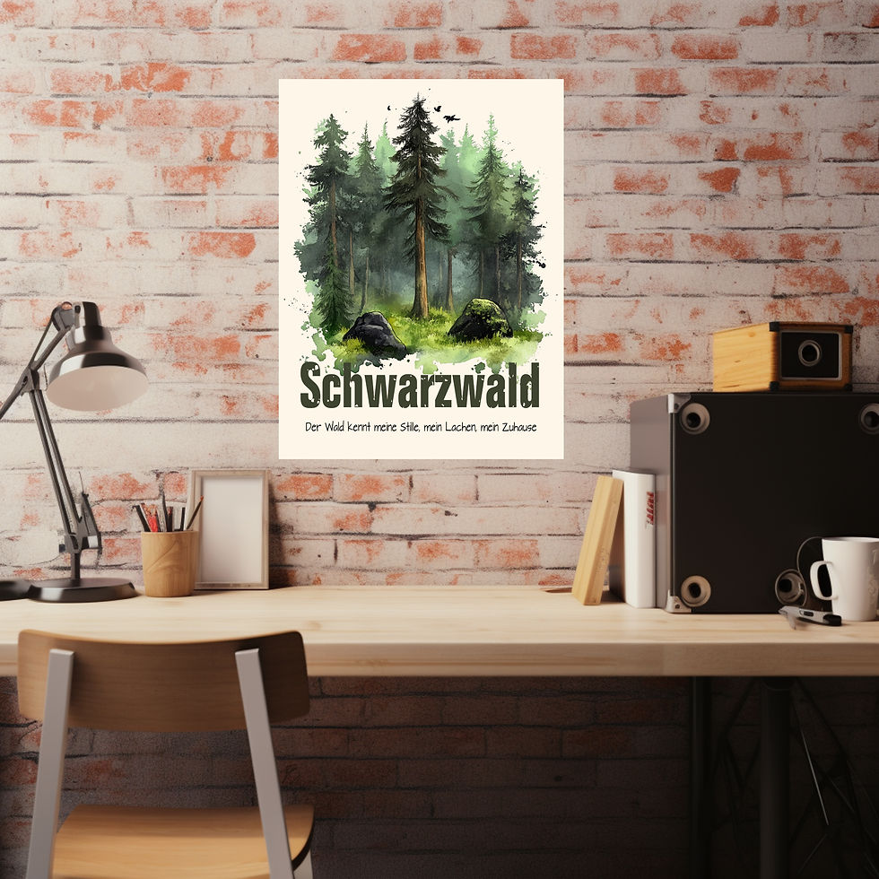Miniaturbild: Kunstwerk mit Tannen, Licht und Heimatgefühl