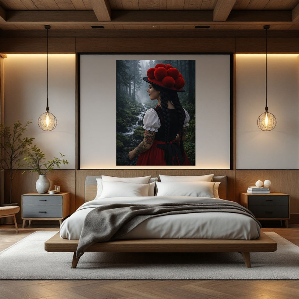 Miniaturbild: Geheimnisvolle Waldszene Schwarzwald Kunst
