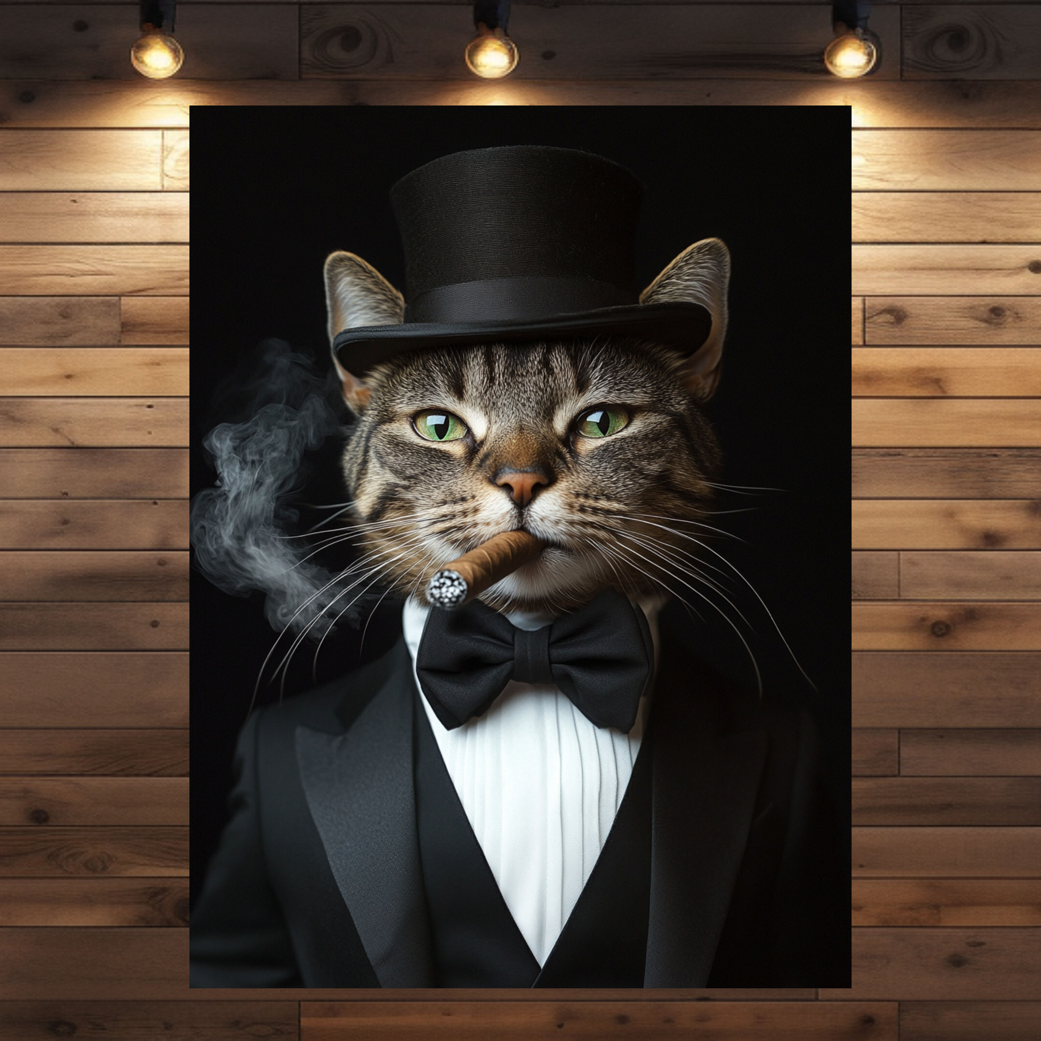 Kater Louy – Stilvolle Katzenkunst auf Poster & Leinwand